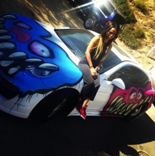 Chris Brown Spray Paints Karrueche’s Porsche