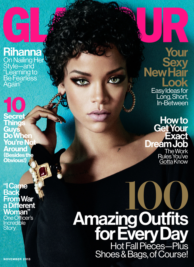 RihRih Covers Glamour Magazine, Speaks On Her Style Influences And The Difference Between Robyn And Rihanna!