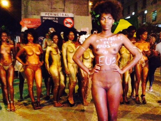 Black Models in Rio Go Topless to Protest Racism