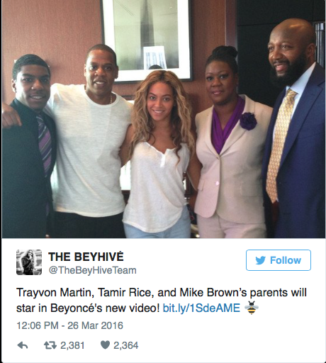 Beyonce to Feature the Parents of Slain Black Teens in New Video?