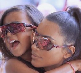 North West Makes Her Runway Debut As Kim Kardashian Watches [VIDEO]